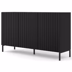 Lara - buffet bas - pieds noirs - 150 cm