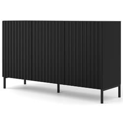 Lara - buffet bas - pieds noirs - 150 cm