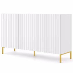 Lara - buffet bas - pieds dorés - 150 cm