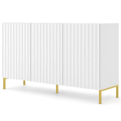Lara - buffet bas - pieds dorés - 150 cm