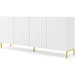 Lara - buffet bas - pieds dorés - 200 cm