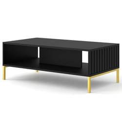 Lara - table basse - pieds dorés - 90 cm