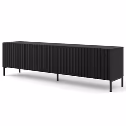 Lara - meuble tv - pieds noirs - 200 cm