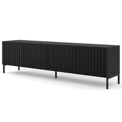Lara - meuble tv - pieds noirs - 200 cm