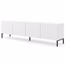 Lara - meuble tv - pieds noirs - 200 cm