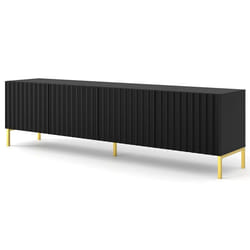 Lara - meuble tv - pieds dorés - 200 cm