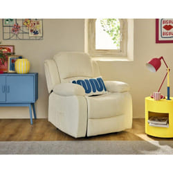 Bestmobilier - Armand - fauteuil relax électrique en velours côtelé - beige