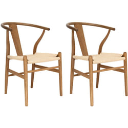 Bergen - lot de 2 chaises - bois