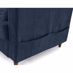 Lisa Design Anna Canapé d'angle 7 siège(s) Bleu foncé - Vue supplémentaire 6