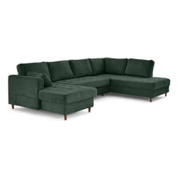 Lisa Design Anna Canapé d'angle 7 siège(s) Vert