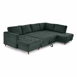 Lisa Design Anna Canapé d'angle 7 siège(s) Vert - Vue supplémentaire 4