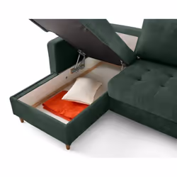 Lisa Design Anna Canapé d'angle 7 siège(s) Vert - Vue supplémentaire 5