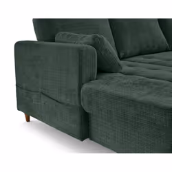 Lisa Design Anna Canapé d'angle 7 siège(s) Vert - Vue supplémentaire 8
