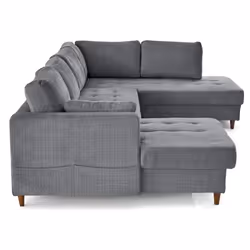 Lisa Design Anna Canapé d'angle 7 siège(s) Gris
