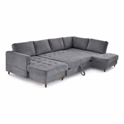 Lisa Design Anna Canapé d'angle 7 siège(s) Gris - Vue supplémentaire 4