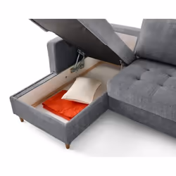 Lisa Design Anna Canapé d'angle 7 siège(s) Gris - Vue supplémentaire 5