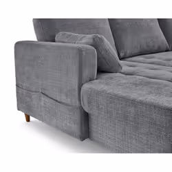 Lisa Design Anna Canapé d'angle 7 siège(s) Gris - Vue supplémentaire 8
