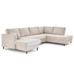 Lisa Design Anna Canapé d'angle 7 siège(s) Beige