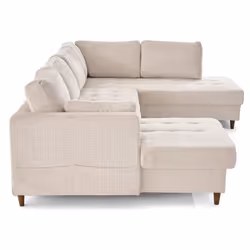 Lisa Design Anna Canapé d'angle 7 siège(s) Beige