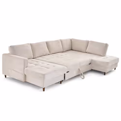 Lisa Design Anna Canapé d'angle 7 siège(s) Beige - Vue supplémentaire 4