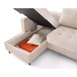 Lisa Design Anna Canapé d'angle 7 siège(s) Beige - Vue supplémentaire 5
