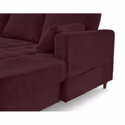 Lisa Design Anna Canapé d'angle 7 siège(s) Prune - Vue supplémentaire 8