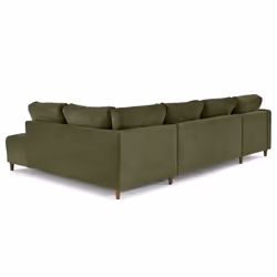 Lisa Design Anna Canapé d'angle 7 siège(s) Olive