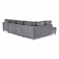 Lisa Design Anna Canapé d'angle 7 siège(s) Gris