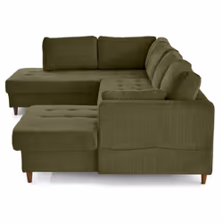 Lisa Design Anna Canapé d'angle 7 siège(s) Olive