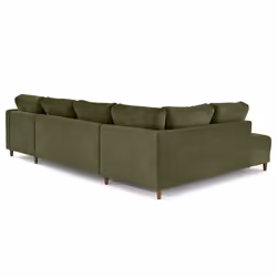 Lisa Design Anna Canapé d'angle 7 siège(s) Olive