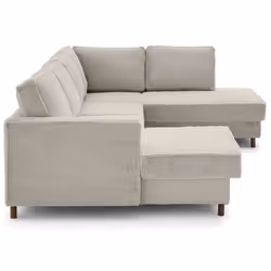 Lisa Design Jake Canapé d'angle 7 siège(s) Bleu foncé