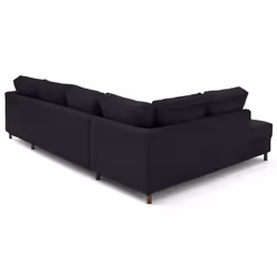 Lisa Design Jake Canapé d'angle 7 siège(s) Noir