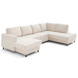 Lisa Design Jake Canapé d'angle 7 siège(s) Beige