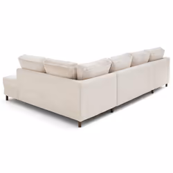 Lisa Design Jake Canapé d'angle 7 siège(s) Beige