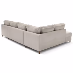 Lisa Design Jake Canapé d'angle 7 siège(s) Gris clair
