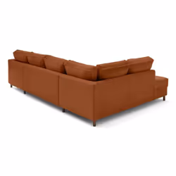 Lisa Design Jake Canapé d'angle 7 siège(s) Couleur rouille