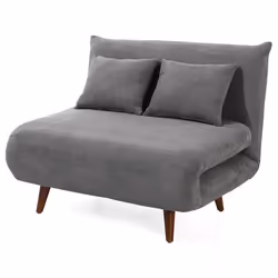 Lumi - Banquette convertible clic-clac 1 place en velours côtelé