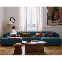 Best Mobilier 3023BG canapé Bleu - Vue supplémentaire 4