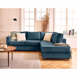 Jake - canapé déhoussable d'angle droit 5 places en tissu