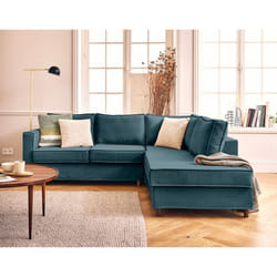 Jake - canapé déhoussable d'angle droit 5 places en tissu