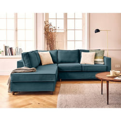 Jake - canapé déhoussable d'angle gauche 5 places en tissu