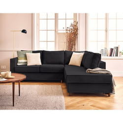 Jake - canapé déhoussable d'angle droit 5 places en tissu