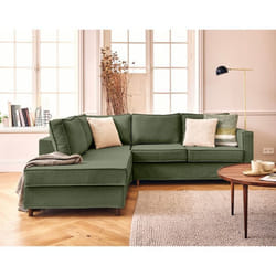 Jake - canapé déhoussable d'angle gauche 5 places en tissu