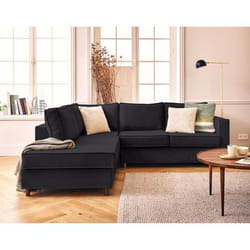 Jake - canapé déhoussable d'angle gauche 5 places en tissu