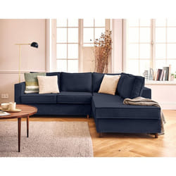Jake - canapé déhoussable d'angle droit 5 places en tissu
