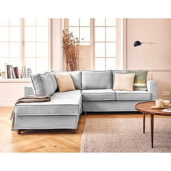 Jake - canapé déhoussable d'angle gauche 5 places en tissu