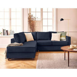 Jake - canapé déhoussable d'angle gauche 5 places en tissu