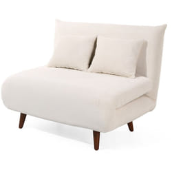 Lumi - banquette convertible clic-clac 1 place en velours côtelé