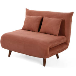 Lumi - banquette convertible clic-clac 1 place en velours côtelé