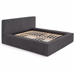 Topaze - lit coffre - 140x190 cm - sommier inclus - velours côtelé